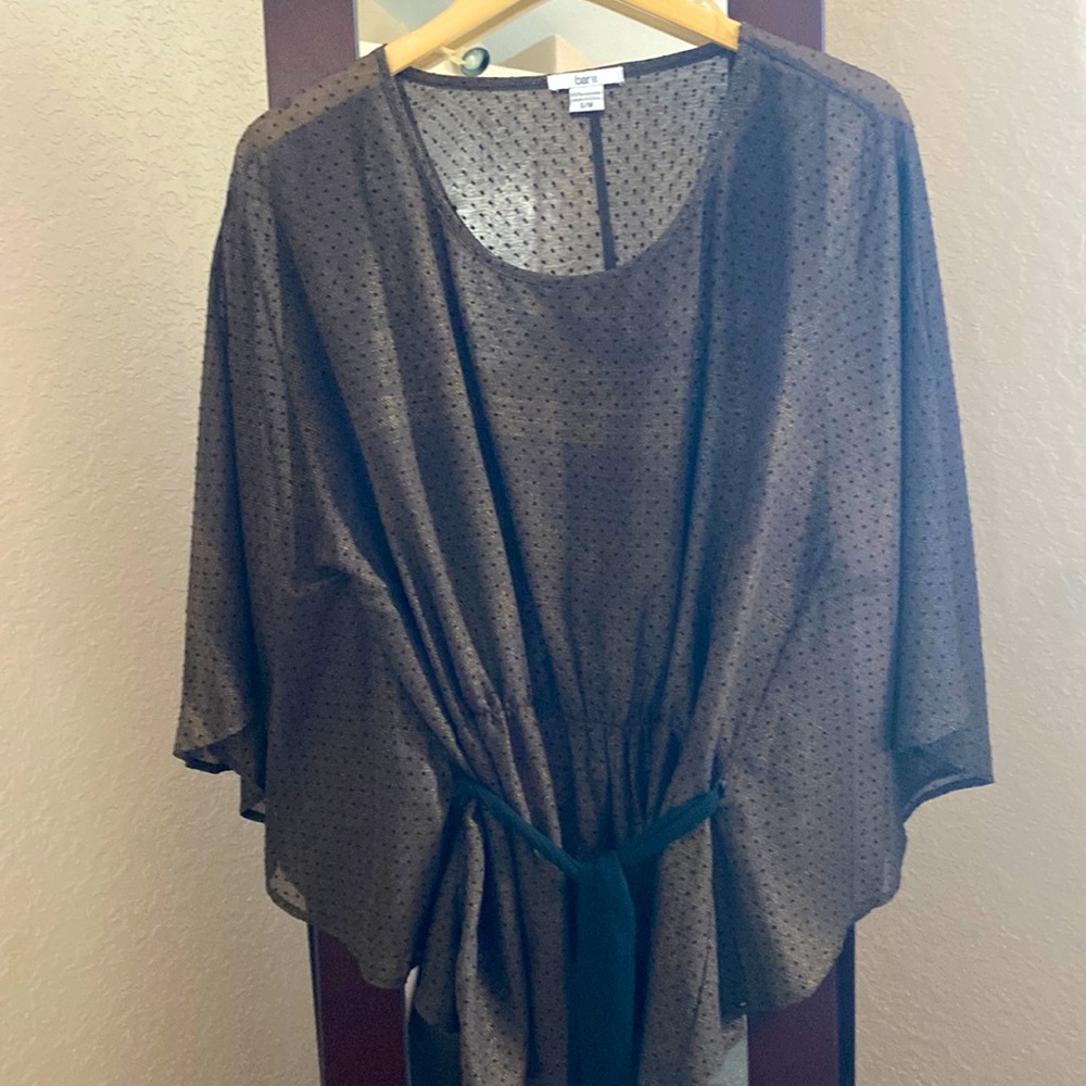 beautiful brown flowy top